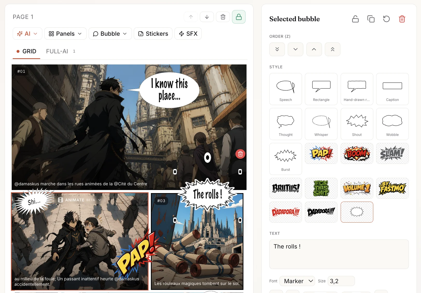 PageComposer · framings & layouts