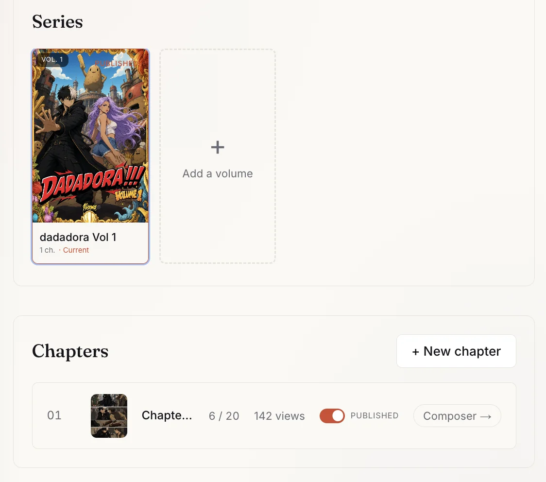 One-click publishing